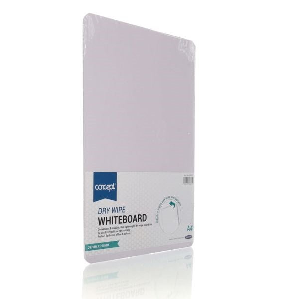 Concept A4 Dry Wipe Board - White - ABC School Supplies