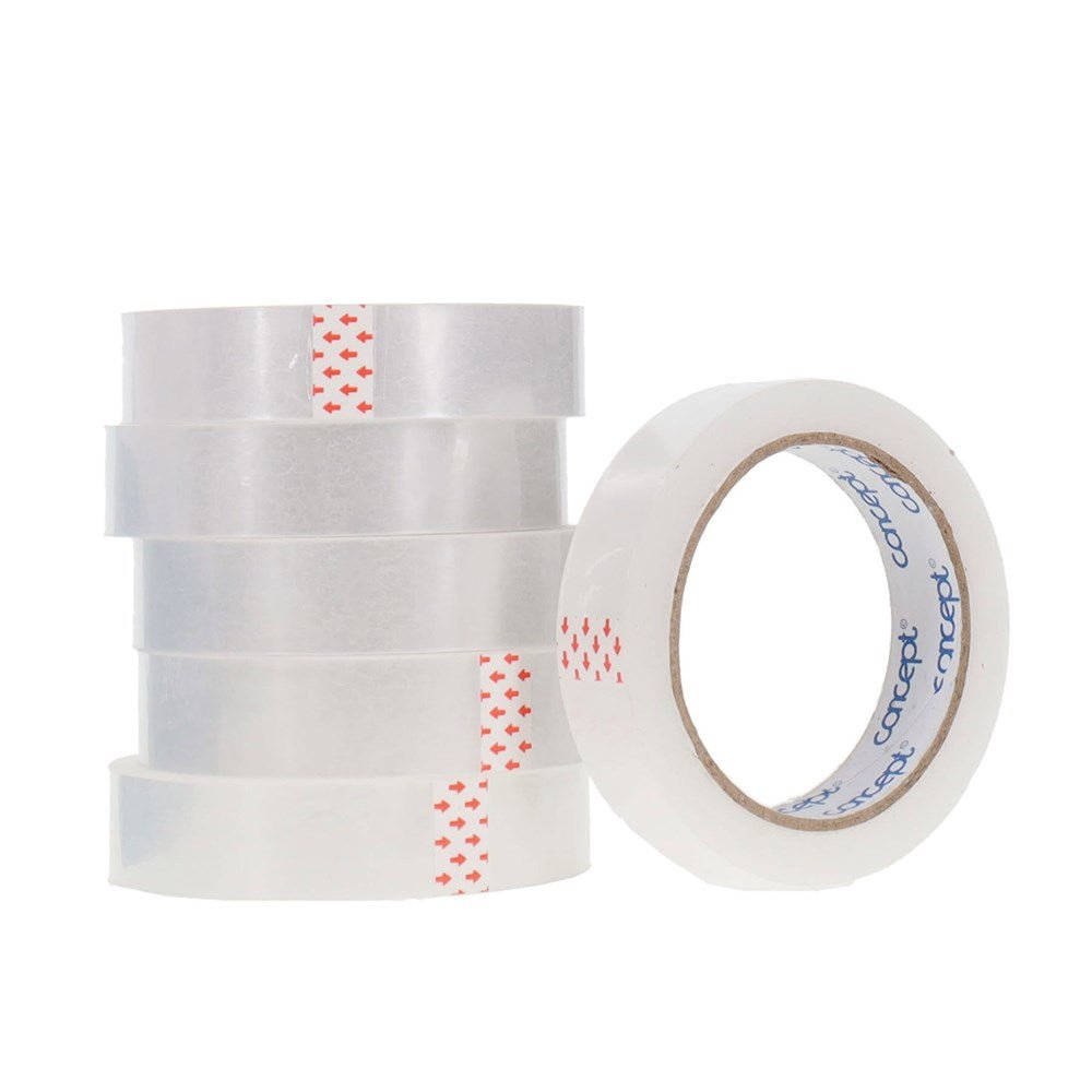 Concept Clear Tape 24mm x 66m Box of 6 - ABC School Supplies