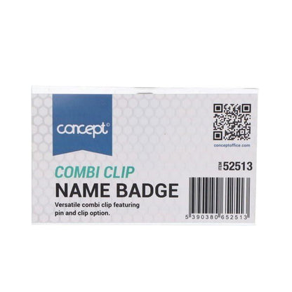 Concept Combi Clip Name Badge - ABC School Supplies