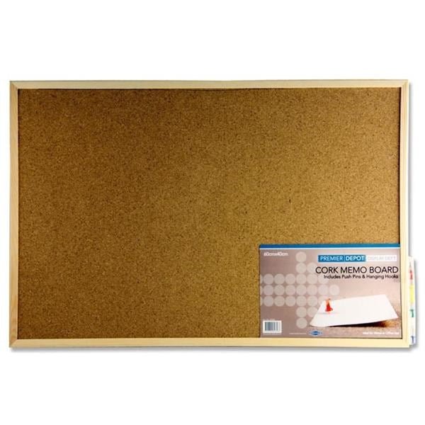 **Concept Depot Cork Notice Board 60X40cm - ABC School Supplies