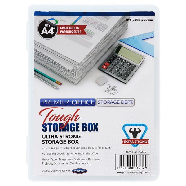 Concept Extra Tough Storage Box A4+ 310X230X20mm - ABC School Supplies