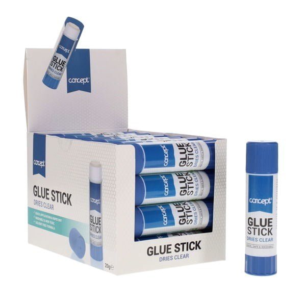 Concept Glue Stick Medium 20g Pack of 24 - ABC School Supplies