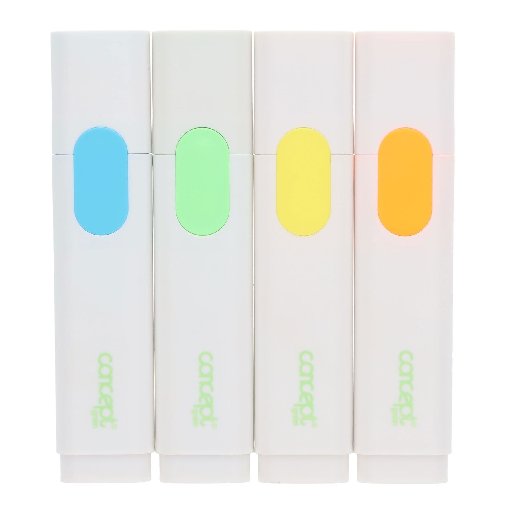 Concept Green Highlighters Pack of 4 - ABC School Supplies