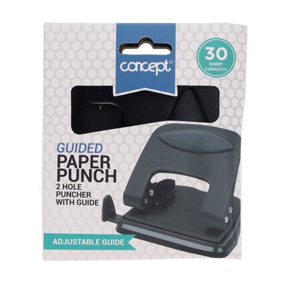 Concept Guided 2 Hole Paper Punch 30 Sheets - ABC School Supplies