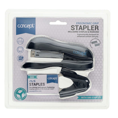 Concept Heavy Duty Stapler And Remover Incl Free Box 500 Staples - ABC School Supplies