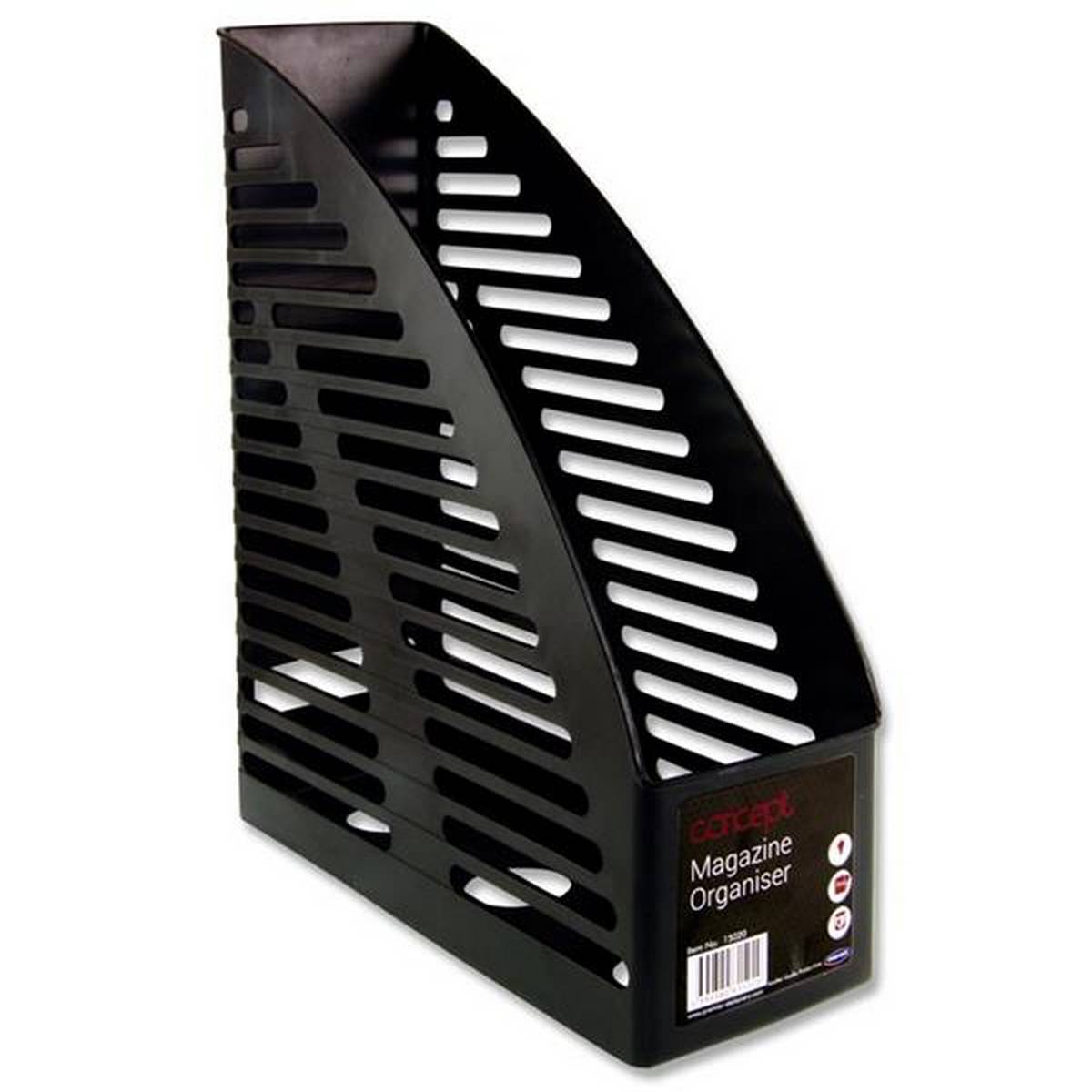 Concept Magazine Organiser - Black - ABC School Supplies