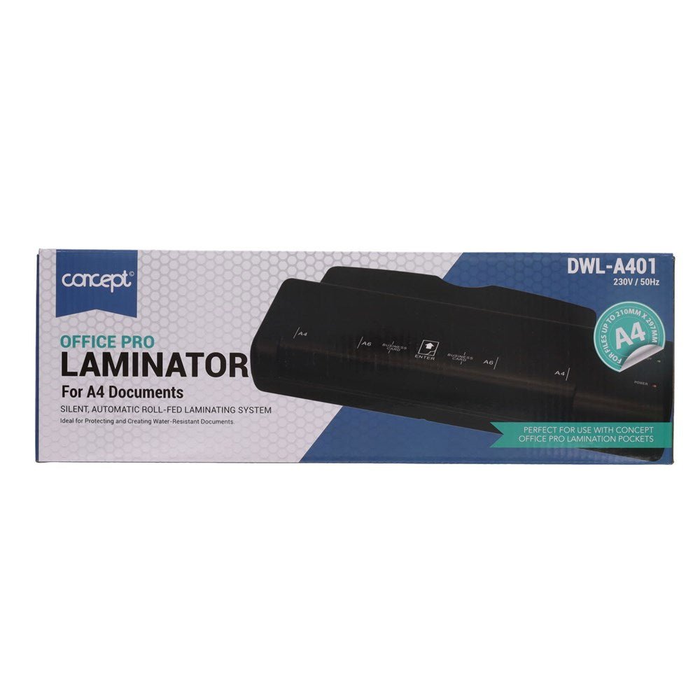 Concept Office Pro A4 Laminator DWL - A401 - ABC School Supplies