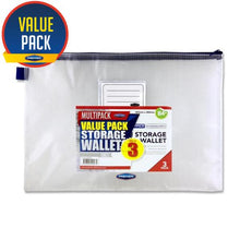 Concept Pack of 3 B4 Mesh Storage Wallets - ABC School Supplies