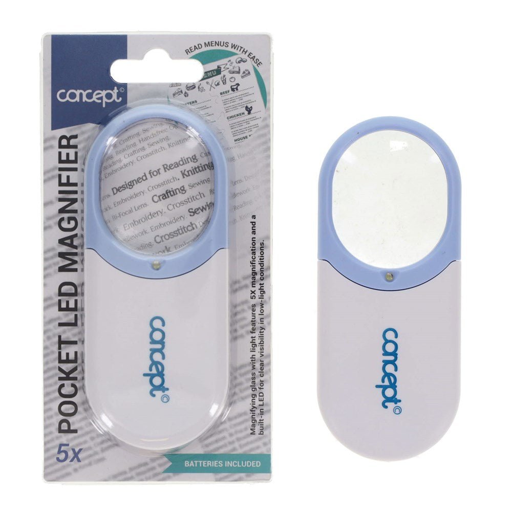 Concept Pocket Led 5x Magnifier - ABC School Supplies