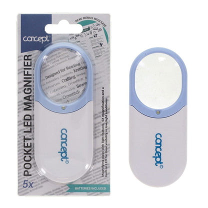 Concept Pocket Led 5x Magnifier - ABC School Supplies