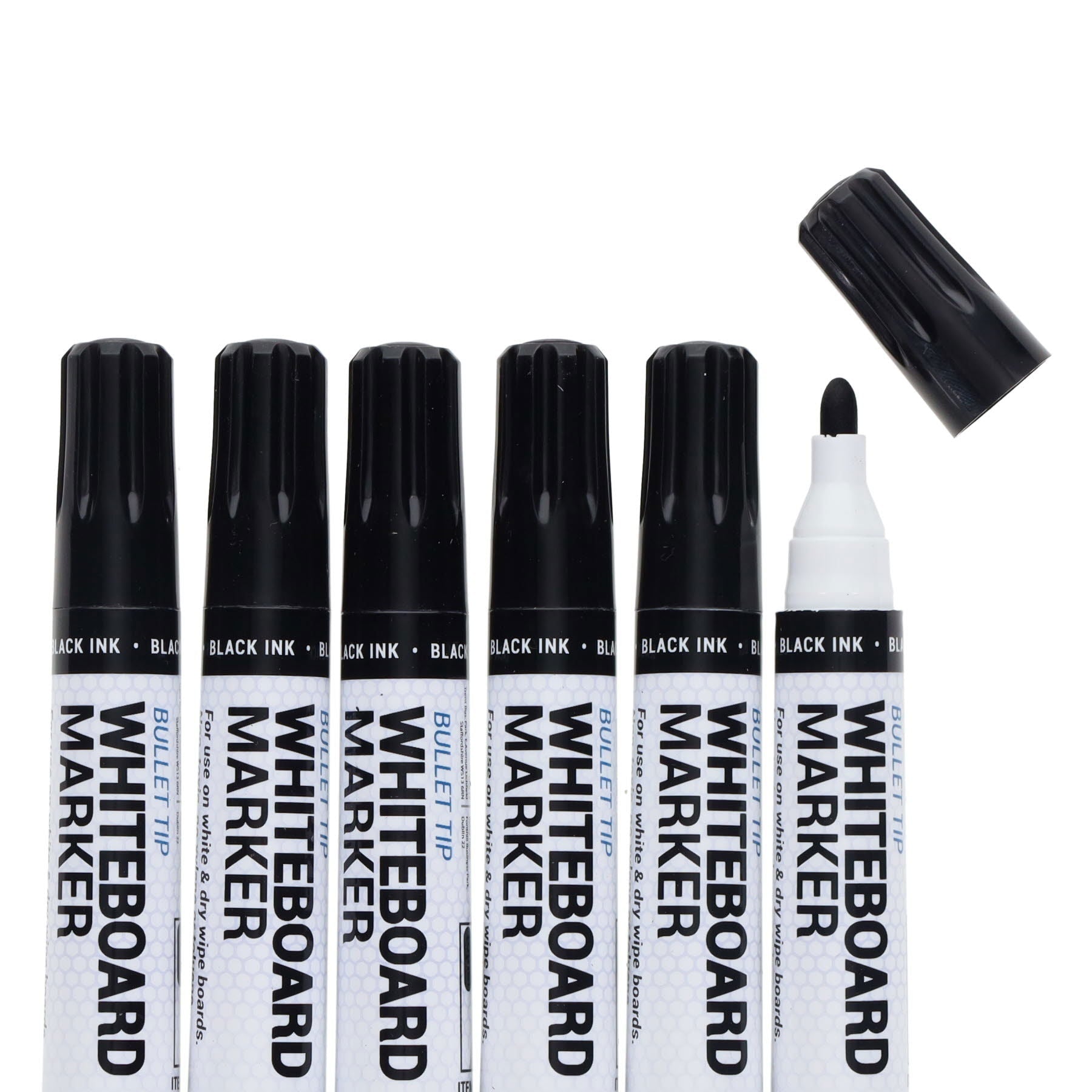 Concept Teacher Whiteboard Markers (Black) Bullet Tip Box of 48 - ABC School Supplies