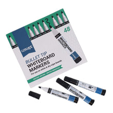 Concept Teacher Whiteboard Markers (Black) Bullet Tip Box of 48 - ABC School Supplies