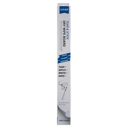 Concept Tear And Stick Drywipe Board - 10 Sheets - ABC School Supplies
