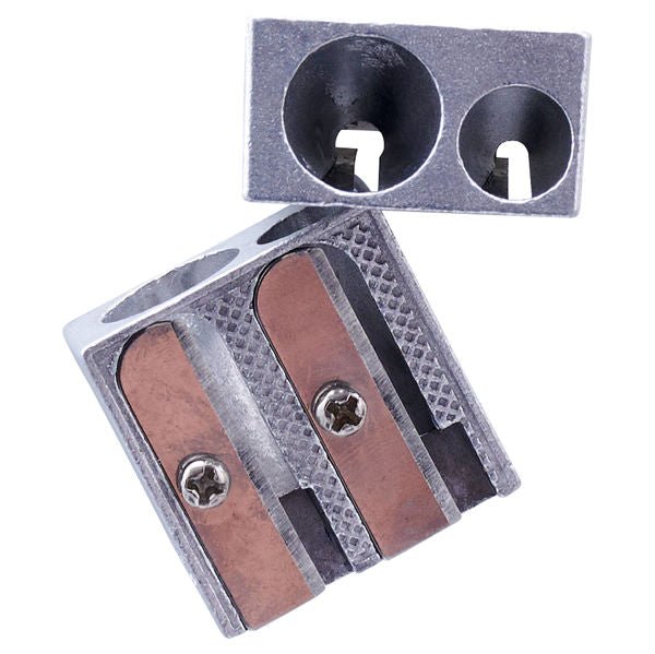 Concept Twin Hole Metal Pencil Sharpener - ABC School Supplies