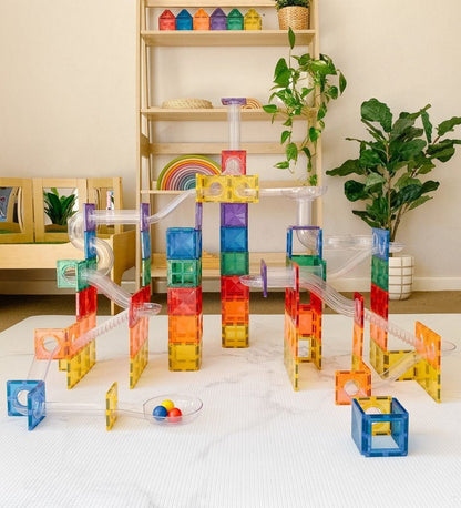 Connetix Rainbow Ball Run Pack of 92 pcs - ABC School Supplies