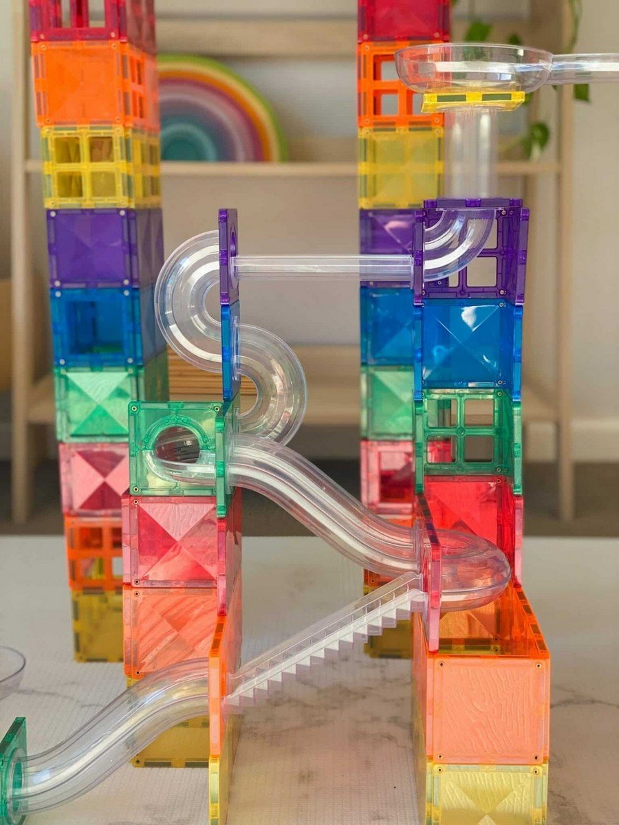 Connetix Rainbow Ball Run Pack of 92 pcs - ABC School Supplies