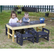 Cosy Slim H Crate Chalk Table + 4 H Crates - ABC School Supplies