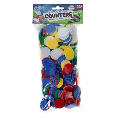 Clever Kidz Plastic Counters - 22Mm - Pack Of 500