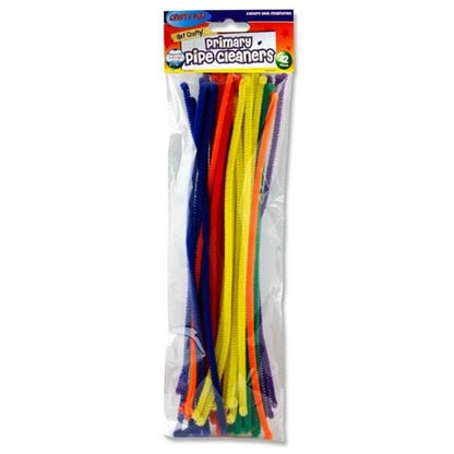 Craft Chenille Pipe Cleaners 12" Rainbow Colours Pack Of 42 - ABC School Supplies