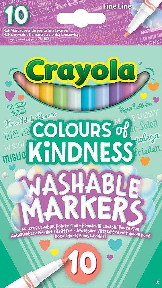 Crayola Colours of Kindness Washable Markers Pack of 10 - ABC School Supplies