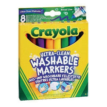 Crayola Super Washable Broad Tip Marker 8 Pack - ABC School Supplies