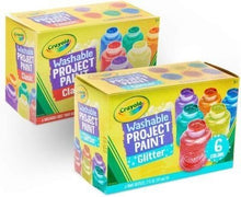Crayola Washable Metallic Kids Paints - 6 bottles - ABC School Supplies