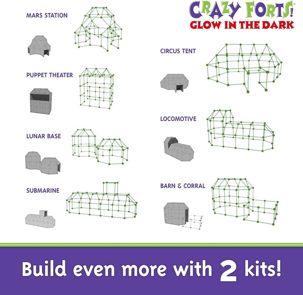 **Crazy Forts Glow In The Dark - ABC School Supplies