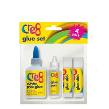 **Cre8 Glue Set of 4 - ABC School Supplies