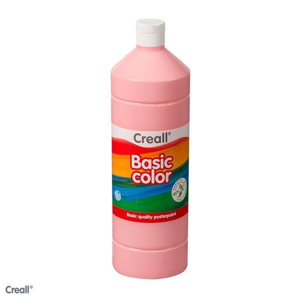 Creall 1 Litre Bottle Poster Paint - Pink - ABC School Supplies