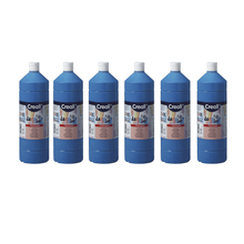 Creall 1 Litre X 6 Bottle Poster Paint - Blue - ABC School Supplies