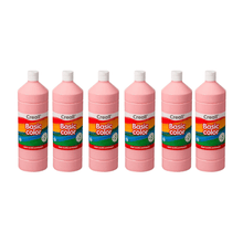 Creall 1 Litre X 6 Bottle Poster Paint - Pink - ABC School Supplies