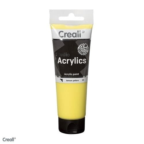 Creall Studio Acrylic - 120Ml Tube Lemon Yellow - ABC School Supplies
