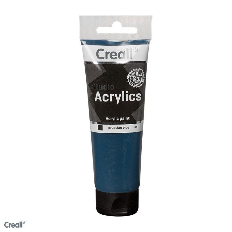 Creall Studio Acrylic - 120Ml Tube Prussian Blue - ABC School Supplies