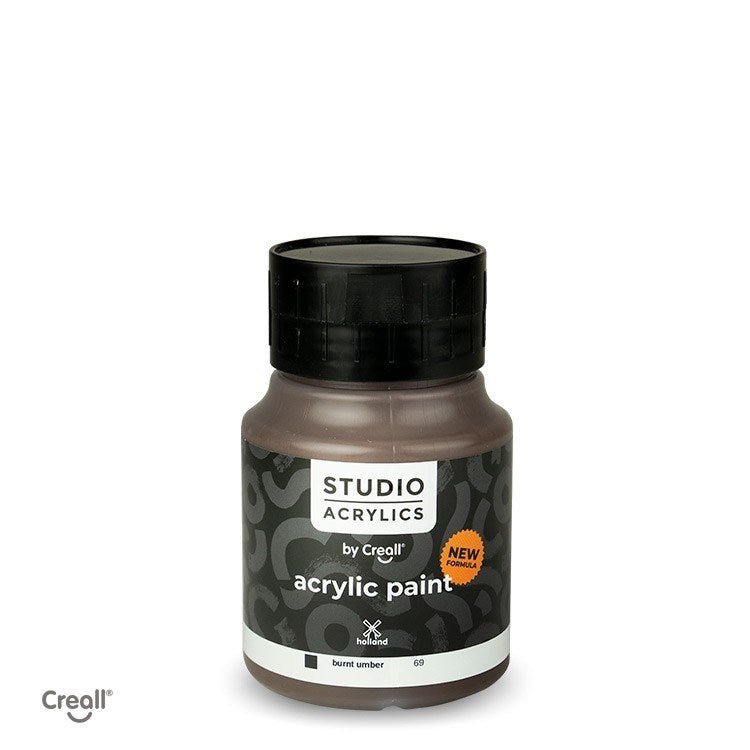Creall Studio Acrylic 500Ml - Burnt Umber - ABC School Supplies