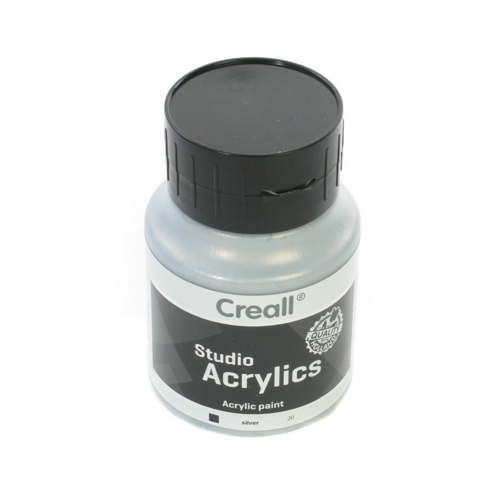 Creall Studio Acrylic 500Ml - Silver - ABC School Supplies