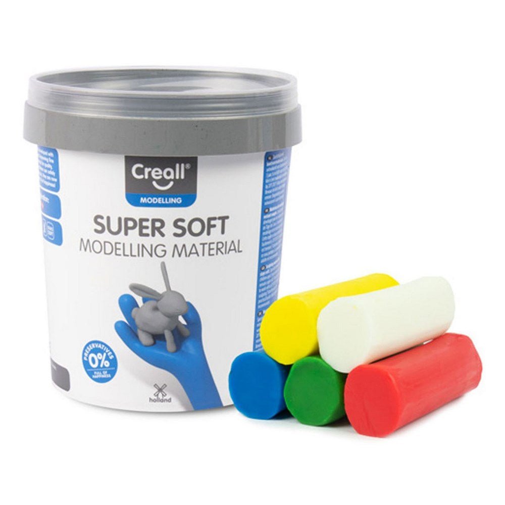 Creall Supersoft Clay 5 X 90Grm Colours, 450Gr - ABC School Supplies