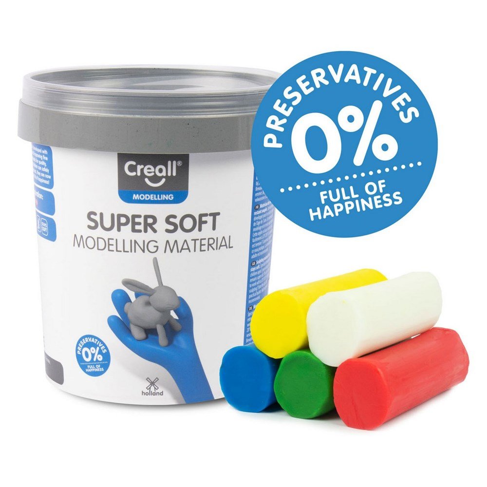 Creall Supersoft Clay 5 X 90Grm Colours, 450Gr - ABC School Supplies