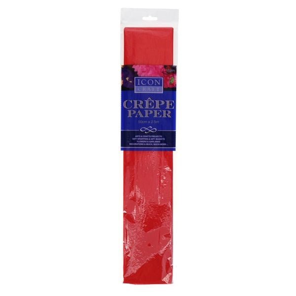 Crepe Paper - Scarlet Red - ABC School Supplies
