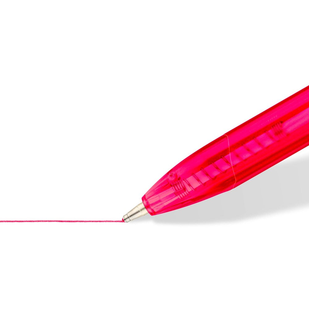 Staedtler Retractable Rainbow Ballpoint Pen - Assorted Colours - Pack Of 8
