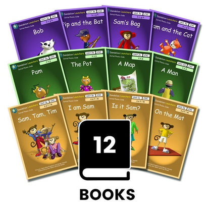 Dandelion Launchers Pack 1 (Sets 1 - 3 ) 12 Titles - 6 Pack - ABC School Supplies
