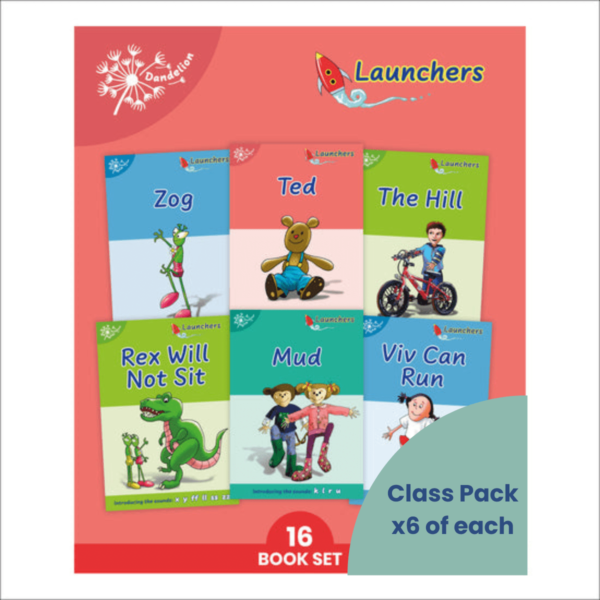 Dandelion Launchers Pack 2 (Sets 4 - 7) 16 Titles - 6 Pack - ABC School Supplies
