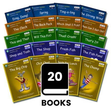 Dandelion Launchers Pack 4 (Sets 11 - 15) 20 Titles - 6 Pack - ABC School Supplies