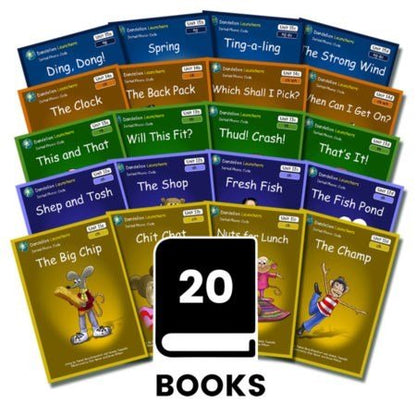 Dandelion Launchers Pack 4 (Sets 11 - 15) 20 Titles - 6 Pack - ABC School Supplies