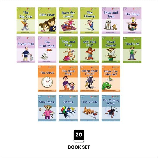 Dandelion Launchers Pack 4 (Sets 11 - 15) 20 Titles - 6 Pack - ABC School Supplies