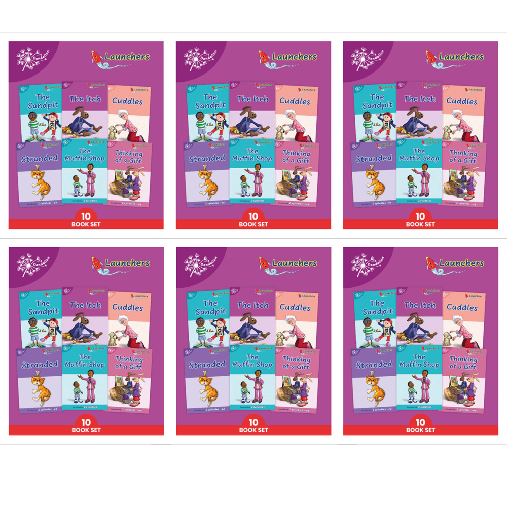Dandelion Launchers Pack 5 (Sets 16 - 20) 10 Titles - 6 Pack - ABC School Supplies