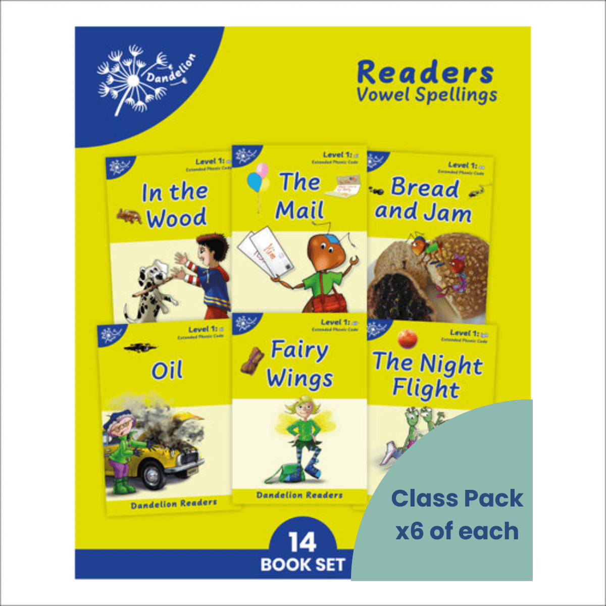 Dandelion Readers Pack 6 Level 1 (14 Titles) - 6 Pack - ABC School Supplies