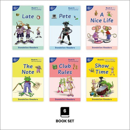 Dandelion Readers Pack 9, Split Vowel Spelling (6 Titles) - ABC School Supplies