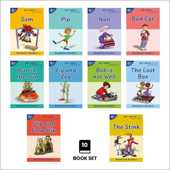 Dandelion Readers, Set 1 Units 1 - 10 (10 Titles) - ABC School Supplies