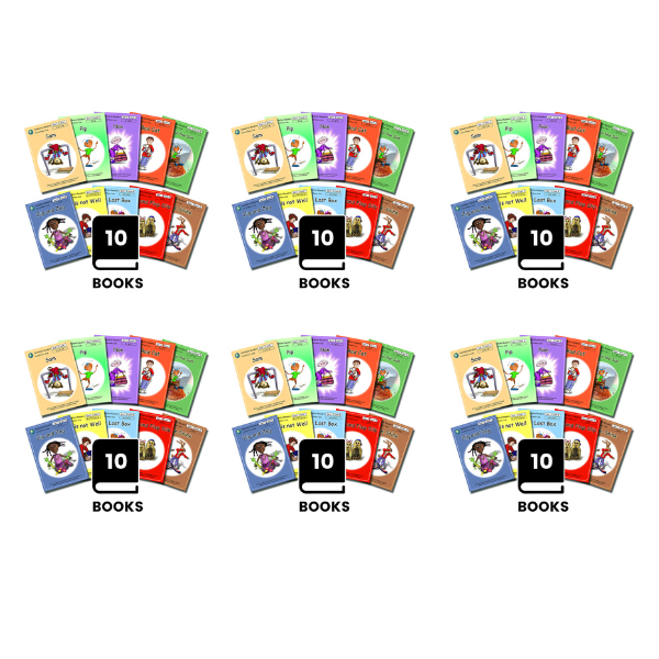 Dandelion Readers, Set 1 Units 1 - 10 (10 Titles) - 6 Pack - ABC School Supplies