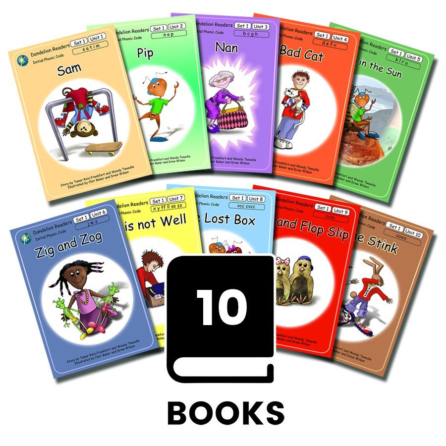 Dandelion Readers, Set 1 Units 1 - 10 (10 Titles) - ABC School Supplies